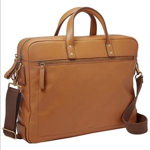FOSSIL Mens Haskell Leather Messenger Bag